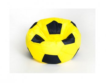 Кресло-мешок Мяч малый желто-черное в Верхней Пышме - verhnyaya-pyshma.mebel-74.com | фото