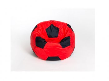 Кресло-мешок Мяч малый красно-черное в Верхней Пышме - verhnyaya-pyshma.mebel-74.com | фото