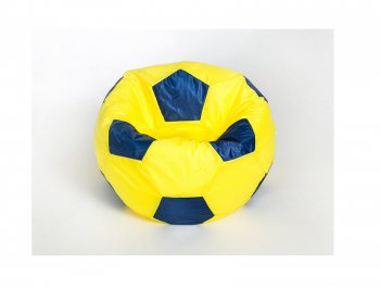 Кресло-мешок Мяч малый желто-синее в Верхней Пышме - verhnyaya-pyshma.mebel-74.com | фото