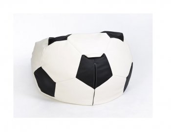 Кресло-мешок Мяч большой бело-черное в Верхней Пышме - verhnyaya-pyshma.mebel-74.com | фото
