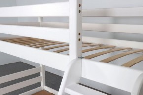 АДЕЛЬ Кровать двухъярусная с наклонной лестницей (белый) в Верхней Пышме - verhnyaya-pyshma.mebel-74.com | фото