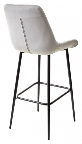 Барный стул ХОФМАН, цвет H-09 Светло-серый, велюр / черный каркас М-City в Верхней Пышме - verhnyaya-pyshma.mebel-74.com | фото