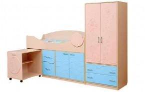 Набор мебели для детской Юниор -12.2 (700*1860) МДФ матовый в Верхней Пышме - verhnyaya-pyshma.mebel-74.com | фото
