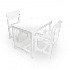 Детский растущий комплект стол и два стула  Я САМ "Лофт" (Белый, Белый) в Верхней Пышме - verhnyaya-pyshma.mebel-74.com | фото