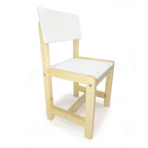 Детский растущий комплект стол и стул  Я САМ "Лофт" (Белый, Сосна) в Верхней Пышме - verhnyaya-pyshma.mebel-74.com | фото
