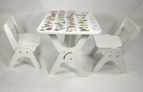 Детский растущий стол-парта и два стула Я САМ "Умка-Дуо" (Алфавит) в Верхней Пышме - verhnyaya-pyshma.mebel-74.com | фото