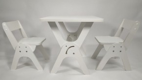 Детский растущий стол-парта и два стула Я САМ "Умка-Дуо" (Белый) в Верхней Пышме - verhnyaya-pyshma.mebel-74.com | фото