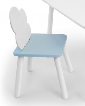 Детский стул Облачко (Белый/Голубой/Белый) в Верхней Пышме - verhnyaya-pyshma.mebel-74.com | фото