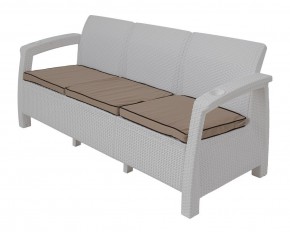 Диван Yalta Premium Sofa 3 Set (Ялта) белый (+подушки под спину) в Верхней Пышме - verhnyaya-pyshma.mebel-74.com | фото