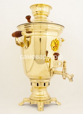 Электрический самовар "Конус с гербом" на 4 литра в Верхней Пышме - verhnyaya-pyshma.mebel-74.com | фото