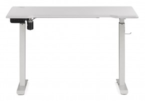 Компьютерный стол Маркос с механизмом подъема 120х75х75 белый / шагрень белая в Верхней Пышме - verhnyaya-pyshma.mebel-74.com | фото