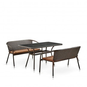 Комплект мебели из иск. ротанга T286A/S139A-W53 Brown в Верхней Пышме - verhnyaya-pyshma.mebel-74.com | фото