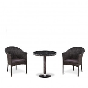 Комплект плетеной мебели T601/Y350A-W53 Brown (2+1) в Верхней Пышме - verhnyaya-pyshma.mebel-74.com | фото