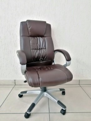 Кресло Barneo K-6 для руководителя (коричневая экокожа) в Верхней Пышме - verhnyaya-pyshma.mebel-74.com | фото