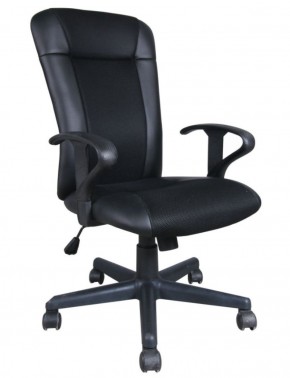 Кресло BRABIX "Optima MG-370" (экокожа/ткань, черное) 531580 в Верхней Пышме - verhnyaya-pyshma.mebel-74.com | фото