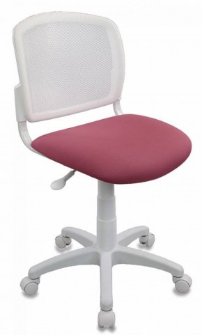 Кресло детское Бюрократ CH-W296NX/26-31 белый TW-15 розовый 26-31 в Верхней Пышме - verhnyaya-pyshma.mebel-74.com | фото