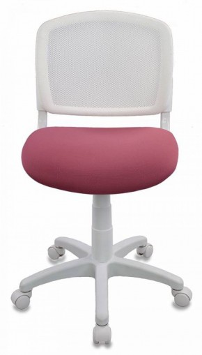 Кресло детское Бюрократ CH-W296NX/26-31 белый TW-15 розовый 26-31 в Верхней Пышме - verhnyaya-pyshma.mebel-74.com | фото