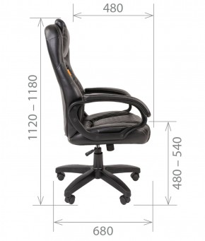 Кресло для руководителя  CHAIRMAN 432 (Экокожа черная) в Верхней Пышме - verhnyaya-pyshma.mebel-74.com | фото
