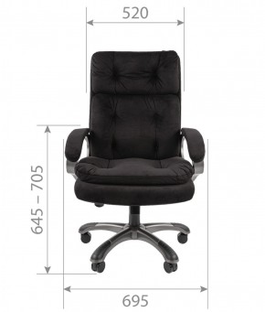 Кресло для руководителя  CHAIRMAN 442 (ткань черная) в Верхней Пышме - verhnyaya-pyshma.mebel-74.com | фото