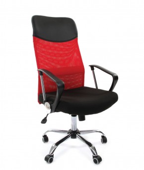 Кресло для руководителя CHAIRMAN 610 N (15-21 черный/сетка красный) в Верхней Пышме - verhnyaya-pyshma.mebel-74.com | фото