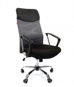 Кресло для руководителя CHAIRMAN 610 N(15-21 черный/сетка серый) в Верхней Пышме - verhnyaya-pyshma.mebel-74.com | фото