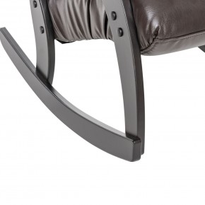 Кресло-качалка Модель 67 Венге, к/з Oregon perlamutr 120 в Верхней Пышме - verhnyaya-pyshma.mebel-74.com | фото