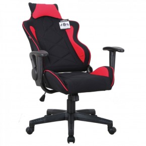 Кресло компьютерное BRABIX GT Racer GM-101 + подушка (ткань) черное/красное (531820) в Верхней Пышме - verhnyaya-pyshma.mebel-74.com | фото