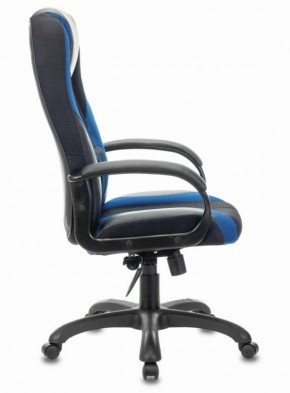 Кресло компьютерное BRABIX PREMIUM "Rapid GM-102" (экокожа/ткань, черное/синее) 532106 в Верхней Пышме - verhnyaya-pyshma.mebel-74.com | фото