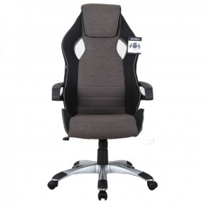 Кресло компьютерное BRABIX Techno GM-002 (ткань) черное/серое, вставки белые (531815) в Верхней Пышме - verhnyaya-pyshma.mebel-74.com | фото