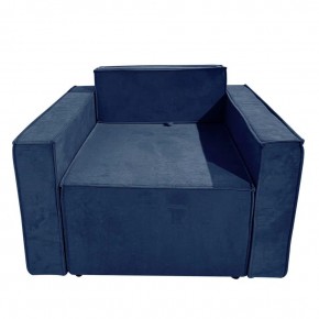 Кресло-кровать Принц КК1-ВСи (велюр синий) в Верхней Пышме - verhnyaya-pyshma.mebel-74.com | фото