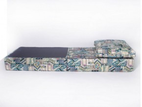 Кресло-кровать-пуф бескаркасное Окта (Велюр принт 2) в Верхней Пышме - verhnyaya-pyshma.mebel-74.com | фото