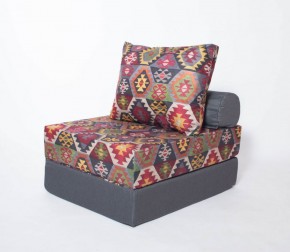 Кресло-кровать-пуф бескаркасное Прайм (мехико серый-графит) в Верхней Пышме - verhnyaya-pyshma.mebel-74.com | фото