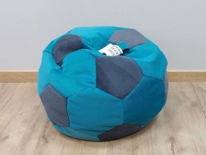 Кресло-мешок Мяч S (Shaggy Azure-Shaggy Grafit) в Верхней Пышме - verhnyaya-pyshma.mebel-74.com | фото