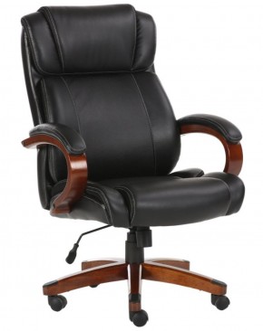 Кресло офисное BRABIX PREMIUM "Magnum EX-701" (дерево, рециклированная кожа, черное) 531827 в Верхней Пышме - verhnyaya-pyshma.mebel-74.com | фото