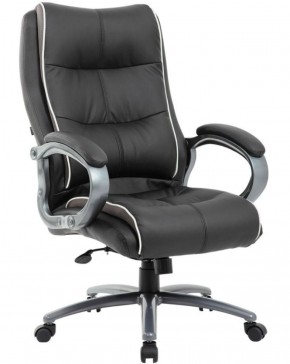 Кресло офисное BRABIX PREMIUM "Strong HD-009" (экокожа черная, ткань серая) 531945 в Верхней Пышме - verhnyaya-pyshma.mebel-74.com | фото