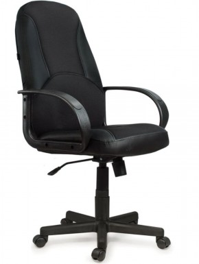 Кресло офисное BRABIX "City EX-512" (кожзам черный, ткань черная) 531407 в Верхней Пышме - verhnyaya-pyshma.mebel-74.com | фото