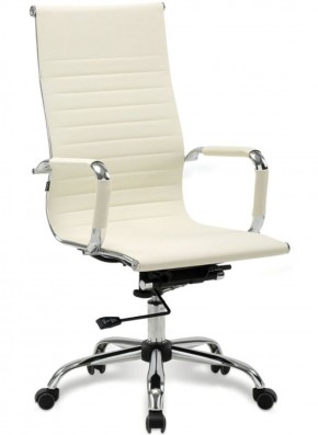 Кресло офисное BRABIX "Energy EX-509" (экокожа, хром, бежевое) 531166 в Верхней Пышме - verhnyaya-pyshma.mebel-74.com | фото
