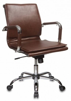 Кресло руководителя Бюрократ CH-993-LOW/BROWN коричневый в Верхней Пышме - verhnyaya-pyshma.mebel-74.com | фото
