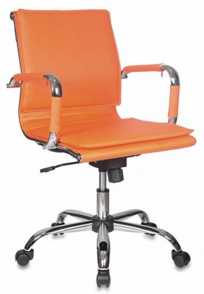 Кресло руководителя Бюрократ CH-993-LOW/ORANGE оранжевый в Верхней Пышме - verhnyaya-pyshma.mebel-74.com | фото