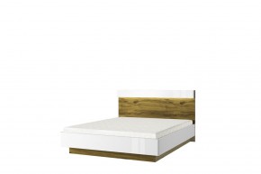 Кровать 160 с подъемником, TORINO, цвет белый/Дуб наварра в Верхней Пышме - verhnyaya-pyshma.mebel-74.com | фото