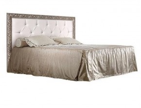 Кровать 2-х спальная (1,4 м) Тиффани штрих-лак/серебро с мягким изголовьем (ТФКР140-2) в Верхней Пышме - verhnyaya-pyshma.mebel-74.com | фото