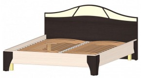 ВЕРОНА Кровать 1600 с основанием (Венге/Анкор светлый) в Верхней Пышме - verhnyaya-pyshma.mebel-74.com | фото