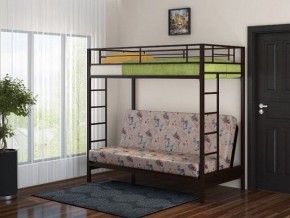 Кровать двухъярусная с диваном "Мадлен" (Коричневый/Бежевый) в Верхней Пышме - verhnyaya-pyshma.mebel-74.com | фото