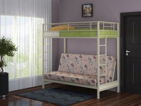 Кровать двухъярусная с диваном "Мадлен" (Слоновая кость/Серый) в Верхней Пышме - verhnyaya-pyshma.mebel-74.com | фото