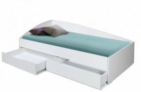 Кровать одинарная "Фея - 3" асимметричная 2000х900 (белая) в Верхней Пышме - verhnyaya-pyshma.mebel-74.com | фото