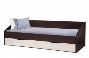 Кровать одинарная "Фея - 3" симметричная New (2000Х900) венге/вудлайн кремовый в Верхней Пышме - verhnyaya-pyshma.mebel-74.com | фото