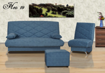 Комплект мягкой мебели НЕО 19 (3+1+ Пуф) в Верхней Пышме - verhnyaya-pyshma.mebel-74.com | фото