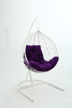 Подвесное кресло Бароло (белый/фиолетовый) в Верхней Пышме - verhnyaya-pyshma.mebel-74.com | фото