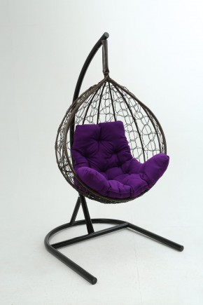 Подвесное кресло Бароло (коричневый/фиолетовый) в Верхней Пышме - verhnyaya-pyshma.mebel-74.com | фото