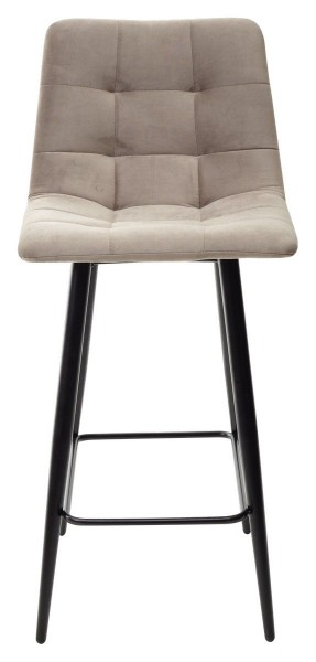 Полубарный стул CHILLI-QB латте #25, велюр / черный каркас (H=66cm) М-City в Верхней Пышме - verhnyaya-pyshma.mebel-74.com | фото